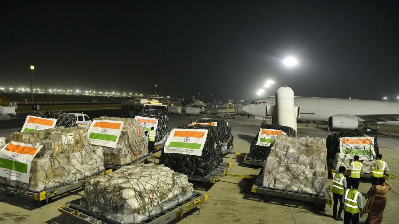 Relief material worth USD 1 million being sent as immediate assistance to Papua New Guinea after a recent landslide in the country's Enga province.