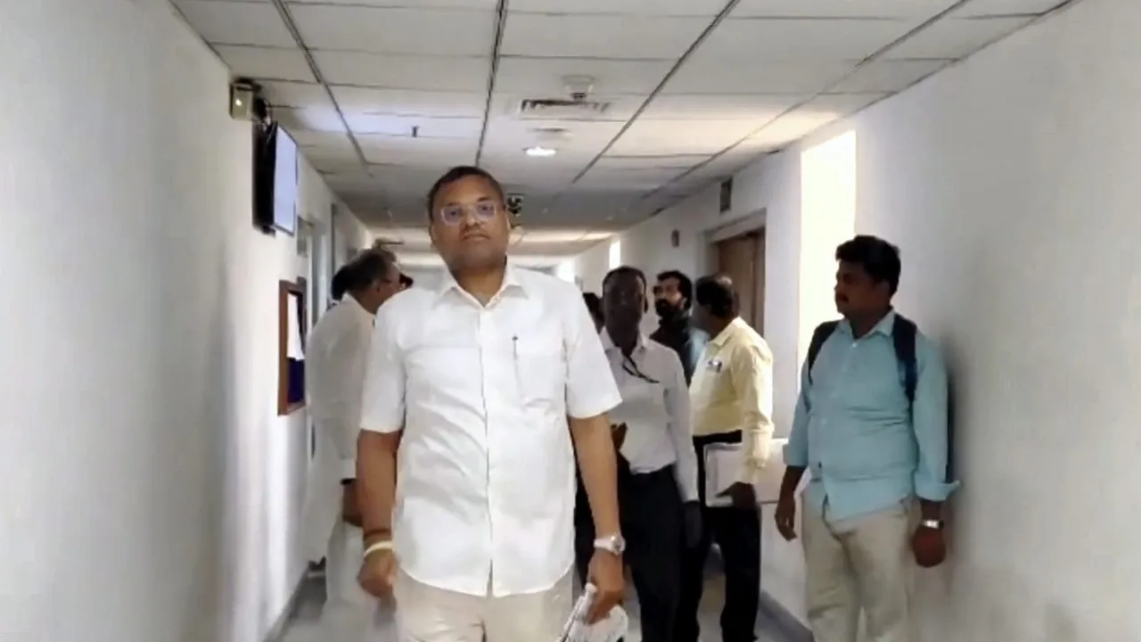 Congress leader Karti Chidambaram at the Rouse Avenue Court in New Delhi, Thursday, June 6, 2024