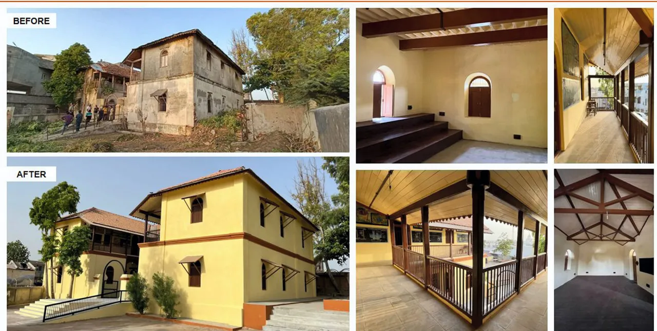 A school, built in the late 19th century in Gujarat's Vadnagar, which has been restored and is being redeveloped under a project
