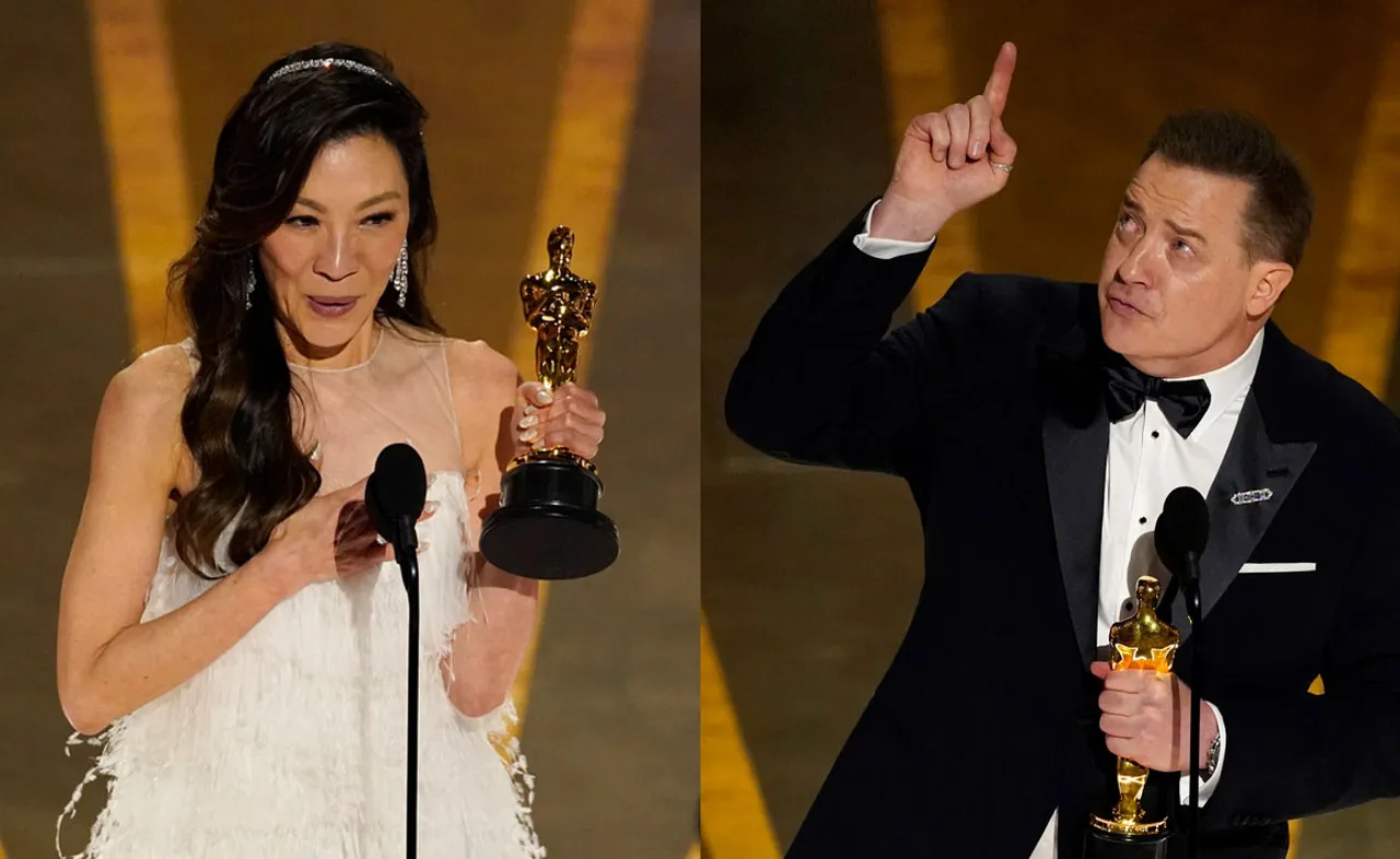 Michelle Yeoh Brendan Fraser Oscars