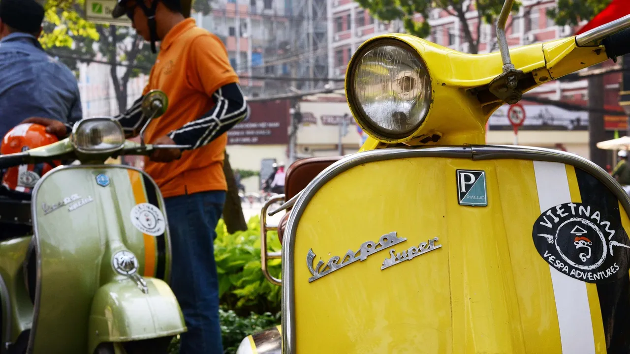 When a fleet of vintage scooters turns into an incredible tourist attraction in Vietnam