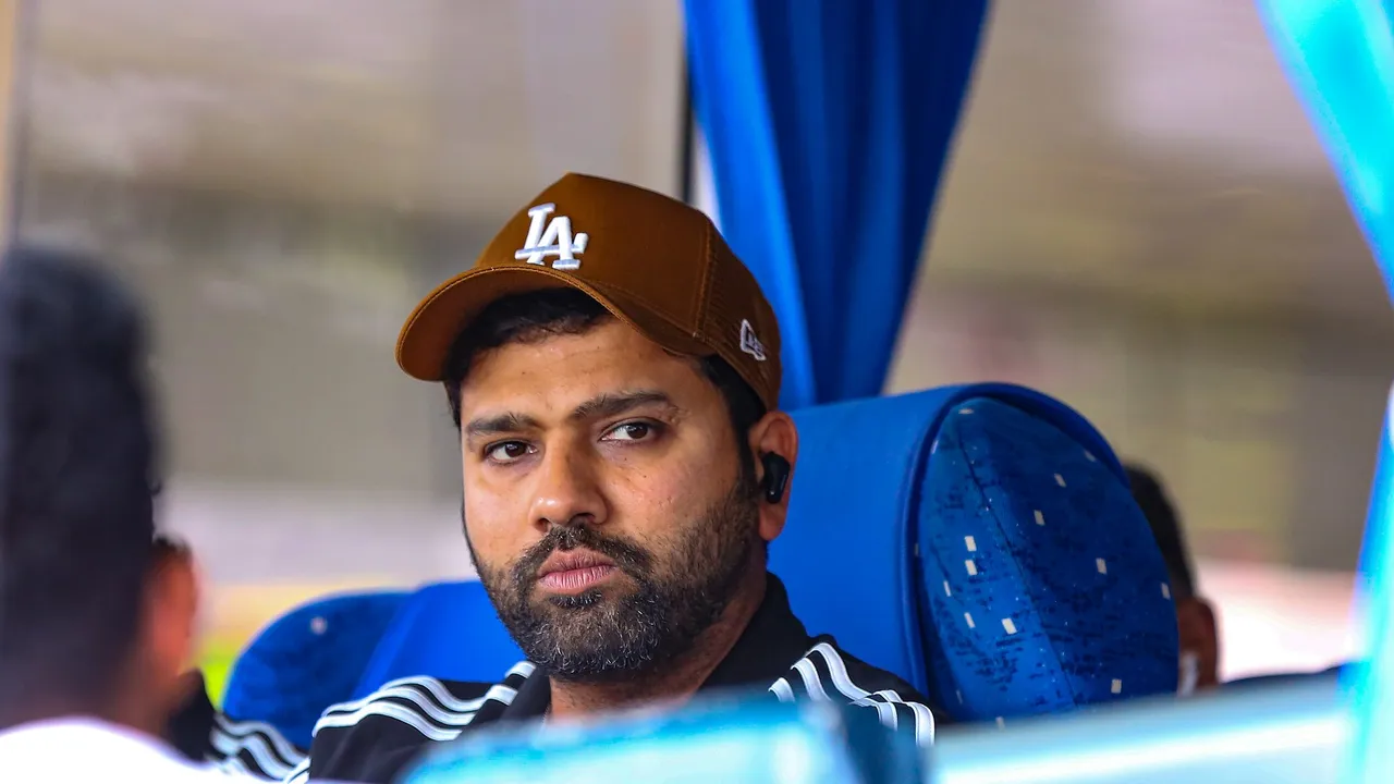 Indian cricket Rohit Sharma arrives in Colombo Wednesday, Aug. 30, 2023, for the Asia Cup 2023