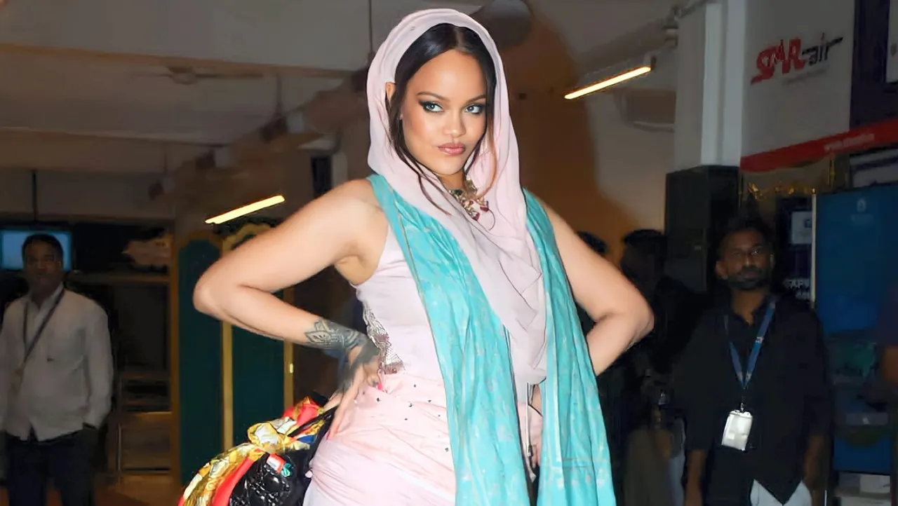 Pop icon singer Rihanna leaves after attending Anant Ambani and Radhika Marchant's pre-wedding bash, in Jamnagar, Friday night, March 1, 2024