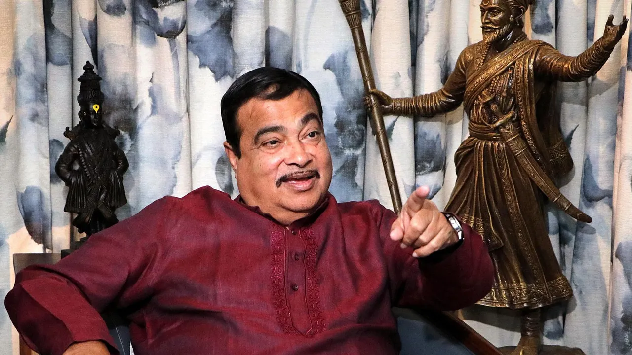 Union Minister and BJP candidate Nitin Gadkari during an interview with PTI at his residence, in Nagpur, Sunday, March 31, 2024