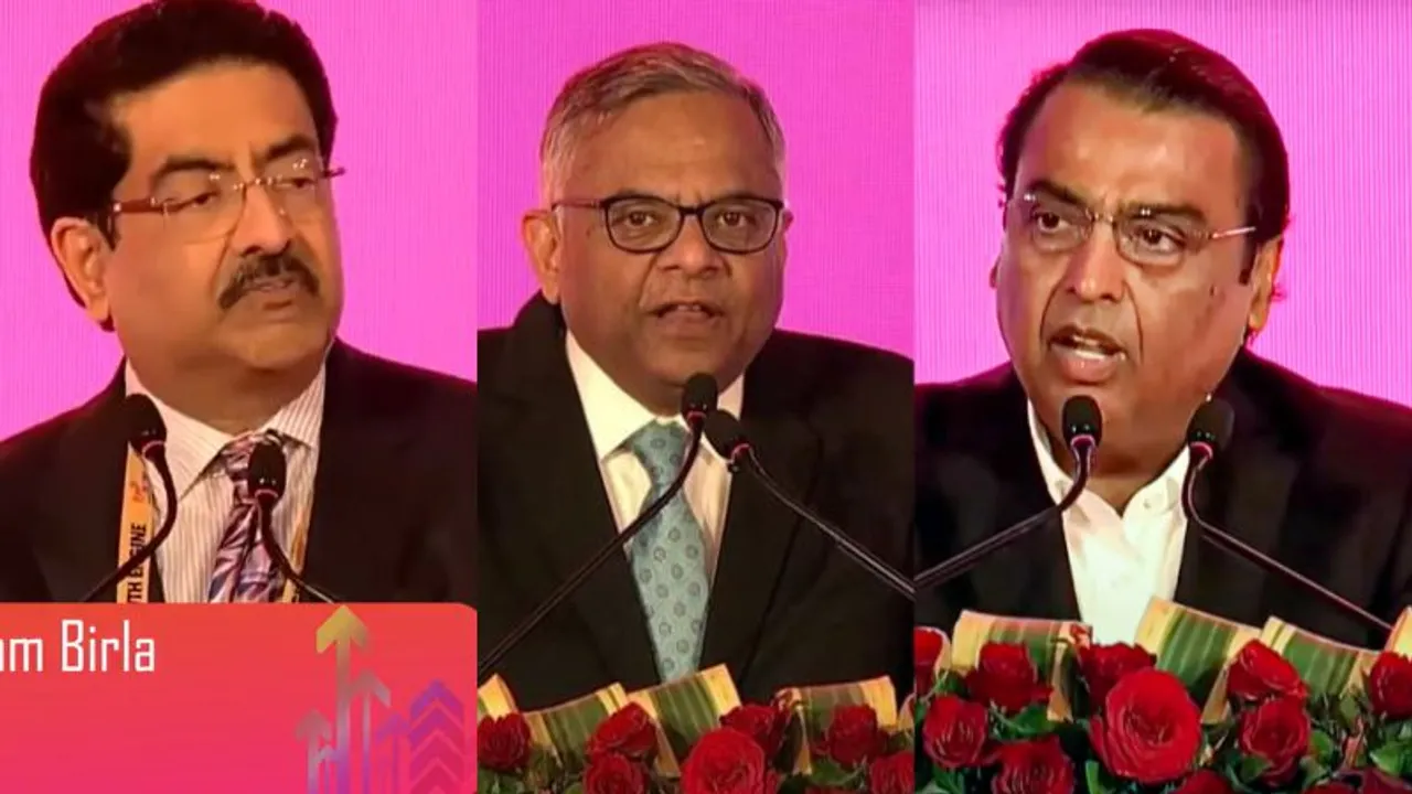 Kumar Mangalam Birla Mukesh Ambani N Chandrasekaran