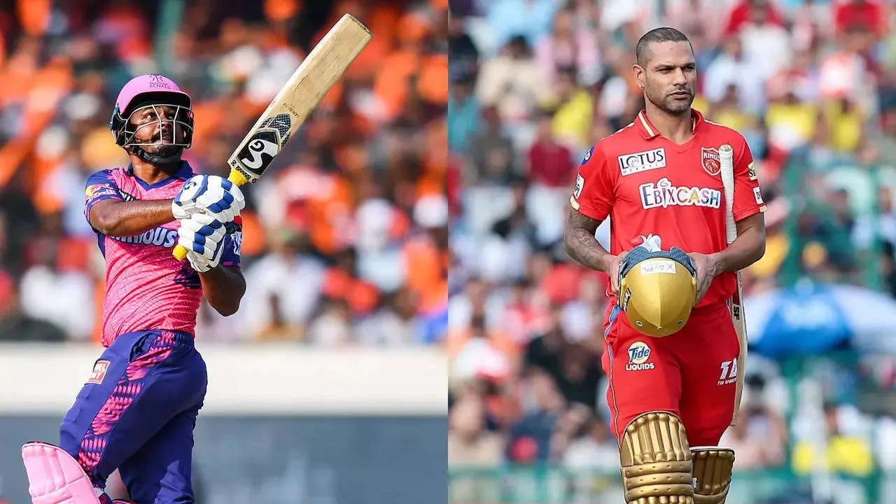 Punjab Kings Rajasthan Royals Sanju Samson Shikhar Dhawan