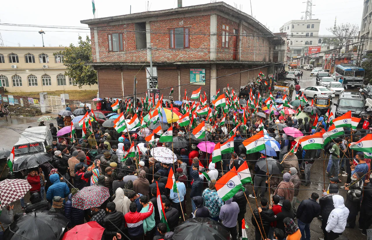 Jammu Protest over anti-encroachment drive