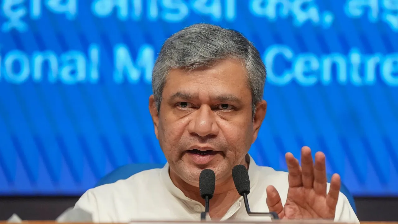 Union Minister Ashwini Vaishnaw briefs the media on Cabinet decisions, in New Delhi, Wednesday, Sept. 18, 2024.