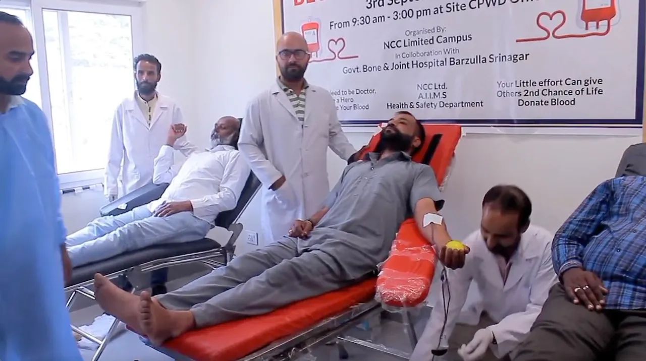 AIIMS Awantipora blood donation