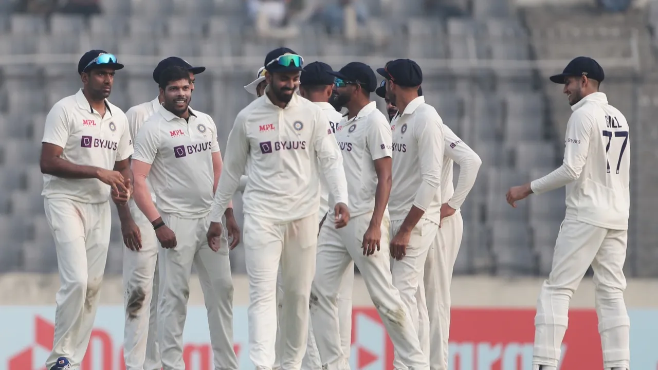Team India in Mirpur test against Bangladesh