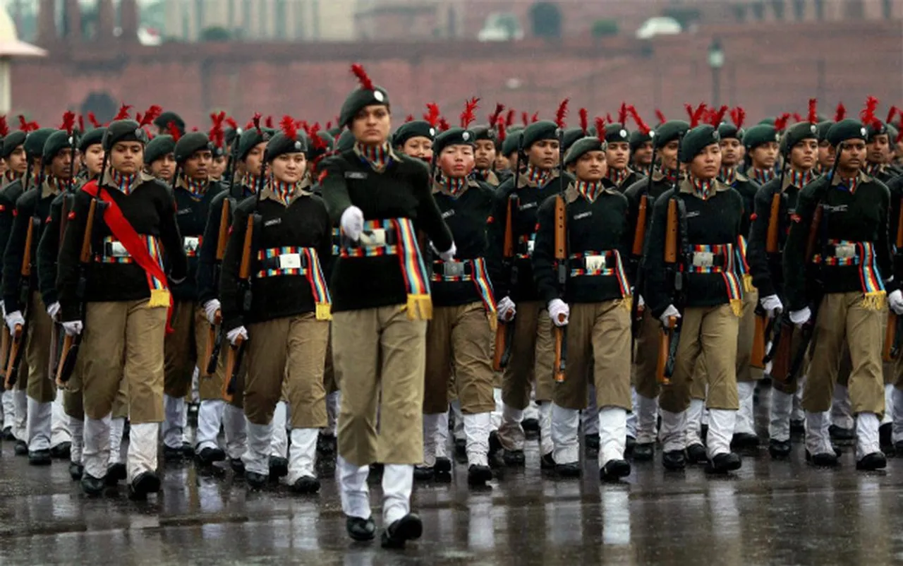 NCC cadets in Republic Day Parade