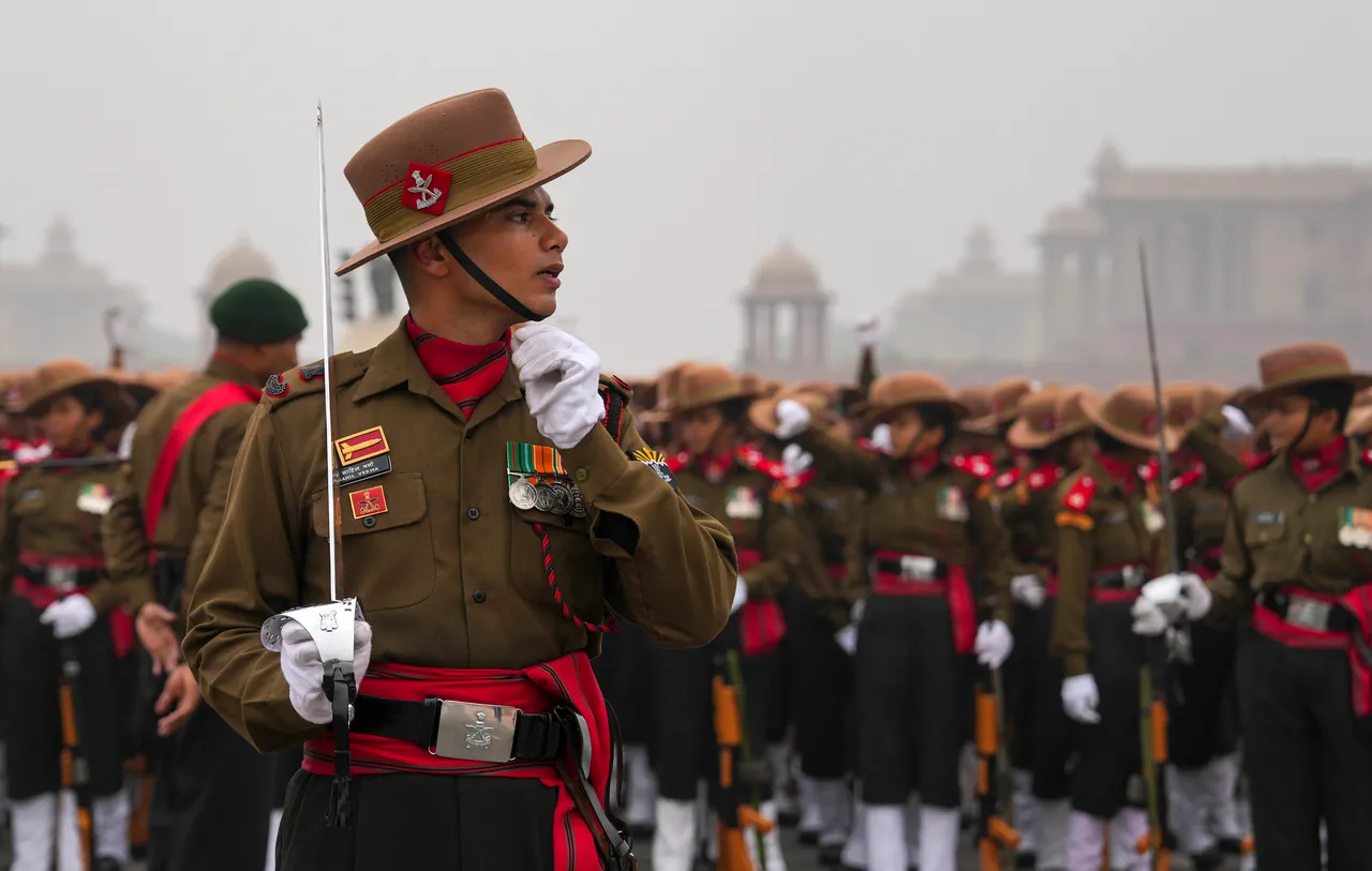 Republic Parade 2023 rehearsal Delhi Weather Cold