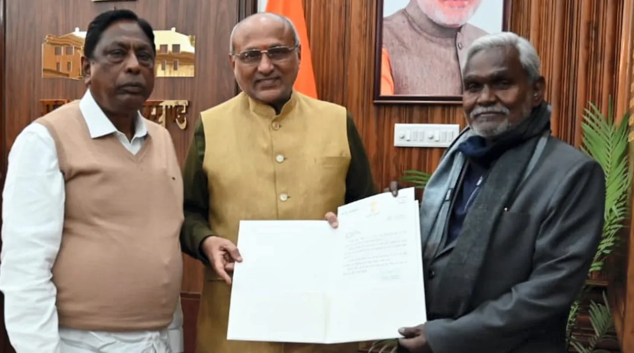 Jharkhand Governor CP Radhakrishnan appointed Champai Soren as the Jharkhand Chief Minister designate and invite him to take oath, at Raj Bhawan, Ranchi, Thursday, Feb. 01, 2024