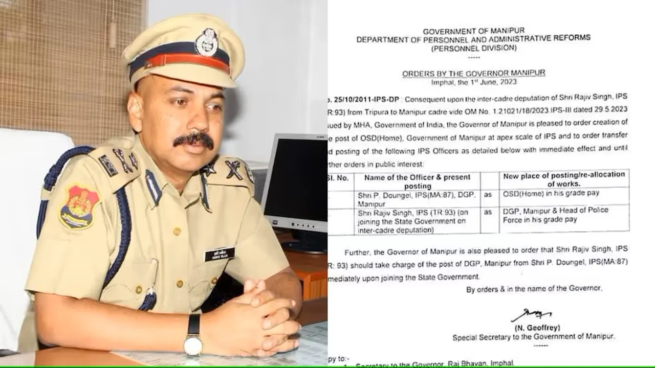 Manipur violence: IPS Rajiv Singh replaces P Doungel as Manipur DGP