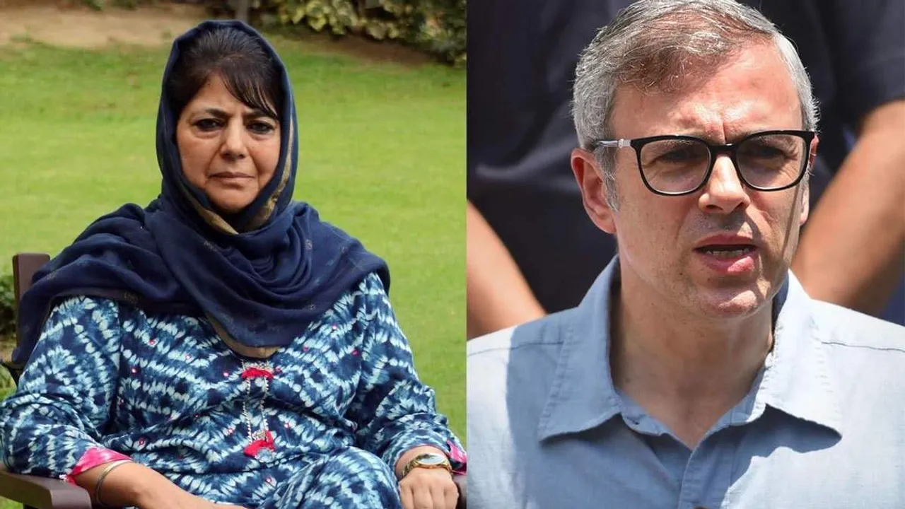 Mehbooba Mufti and Omar Abdullah