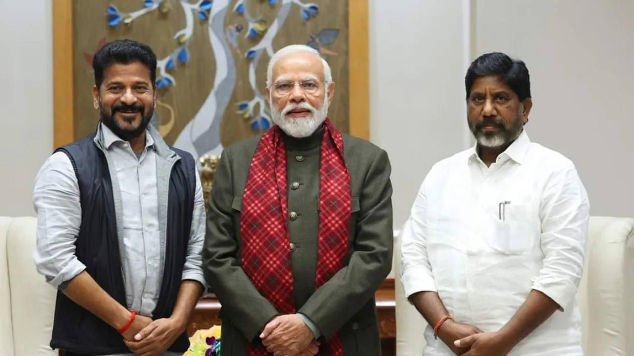 Revanth Reddy and his deputy meets PM Modi; discuss pending projects in Telangana