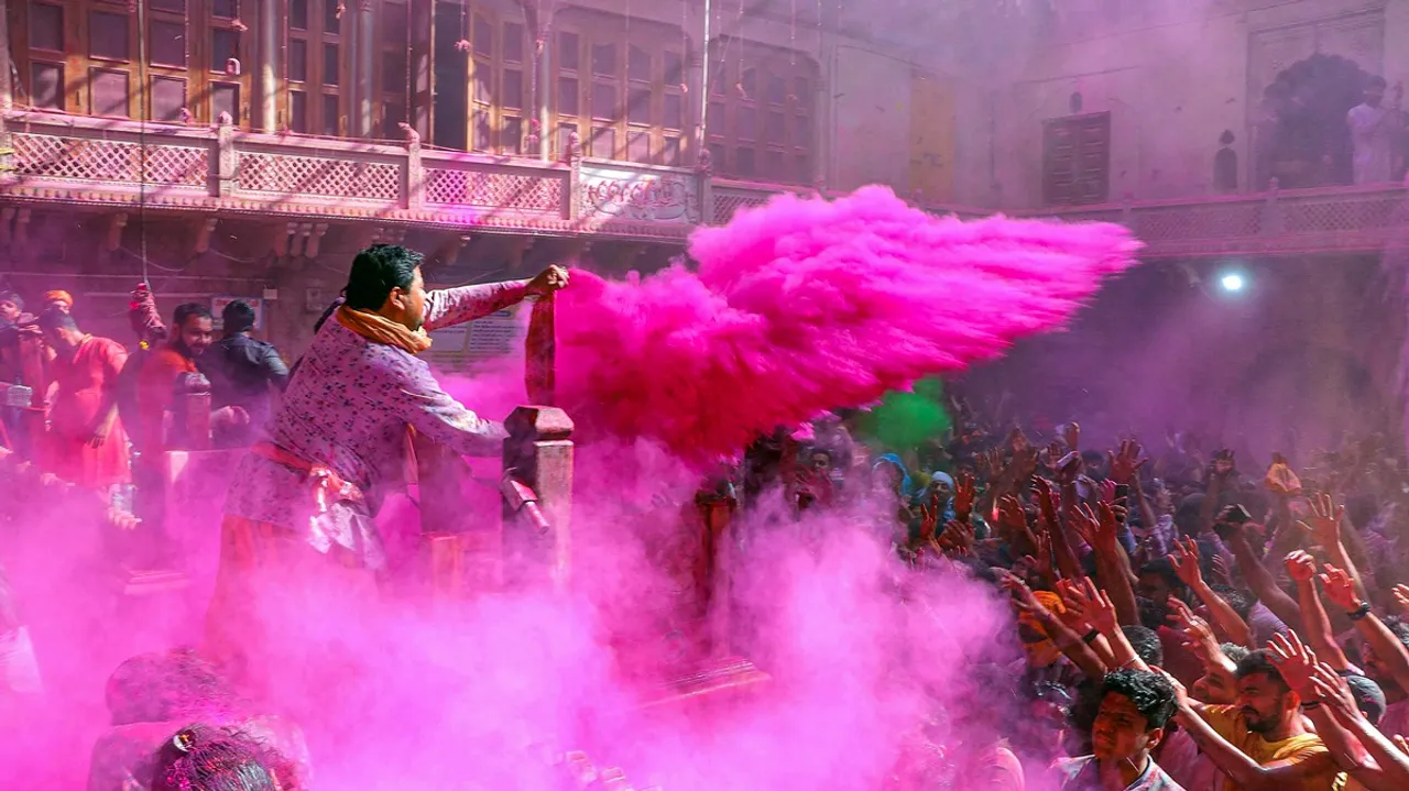 Riot of colours: Mathura celebrates Holi