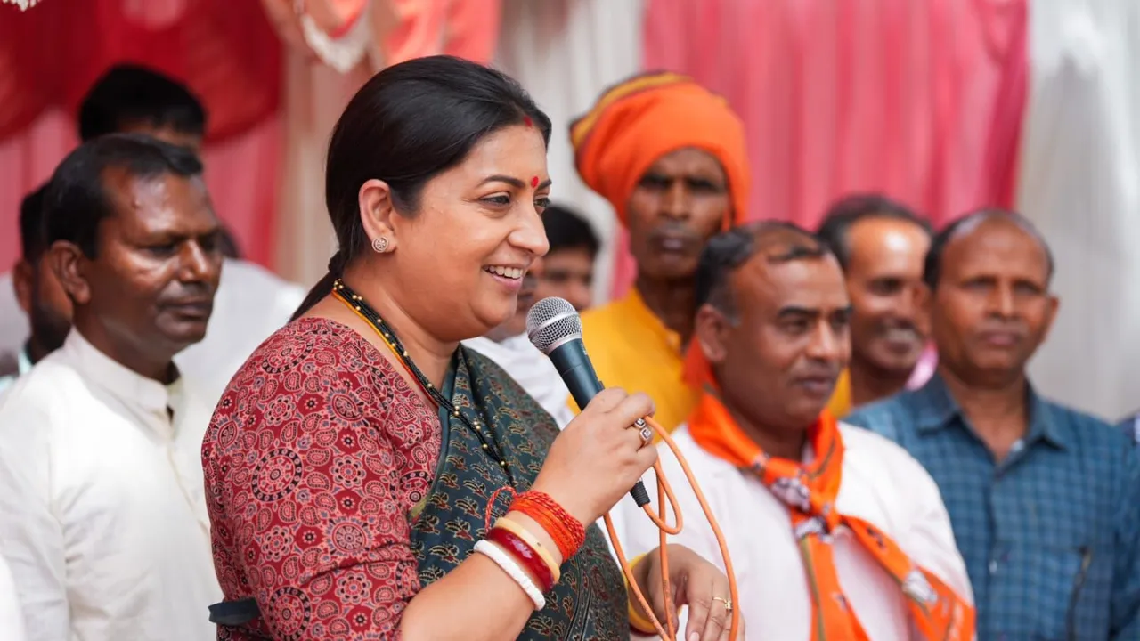 Rahul will come and try to create division, don't fall for it: Smriti Irani to people in Amethi