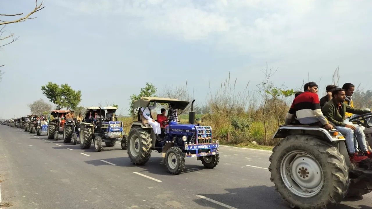 Tractor March Delhi Chalo Farmers Protest