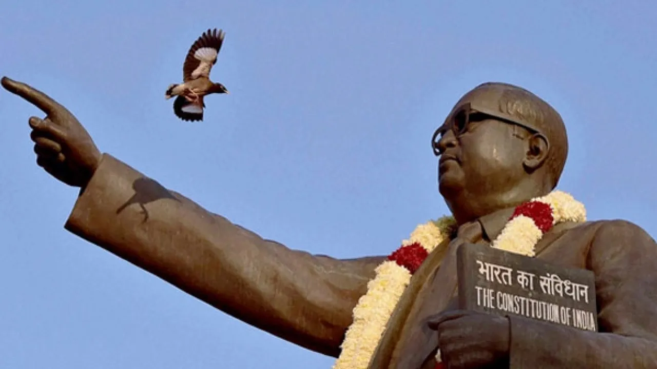B R Ambedkar's statue