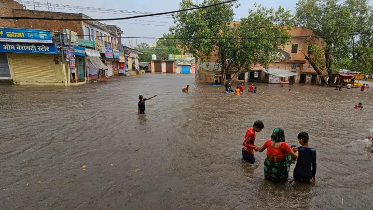 Heavy rainfall in parts of Rajasthan, 'orange' alert issued for several districts