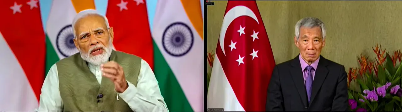 India Singapore Narendra Modi