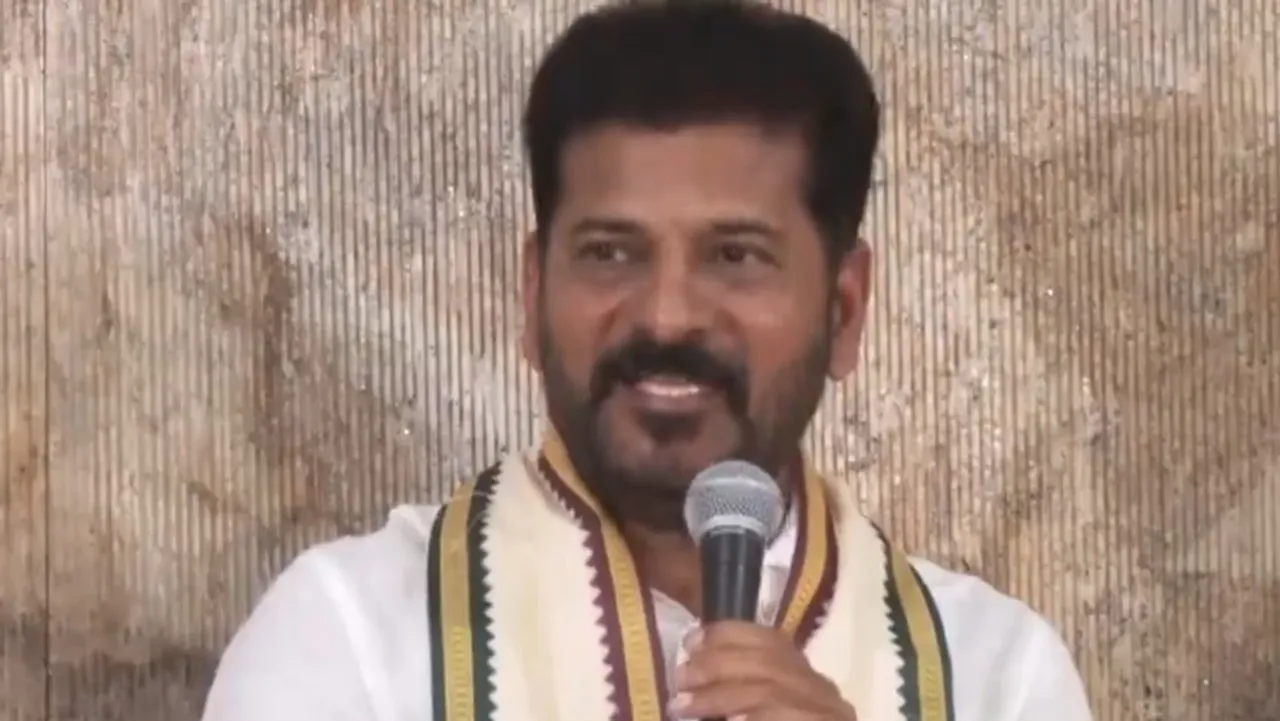 Chief Minister A Revanth Reddy addressing a press conference on Saturday