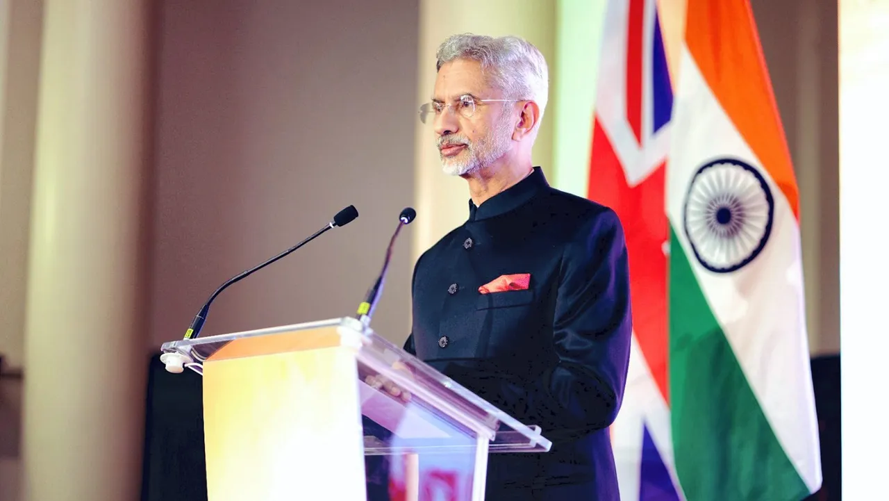 External Affairs Minister S. Jaishankar addresses the Indian community at a Diwali reception, in London, United Kingdom