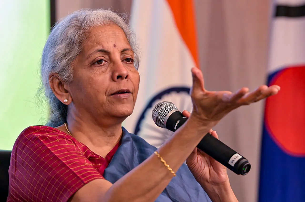 Finance Minister Nirmala Sitharaman addresses the Indian diaspora in Seoul