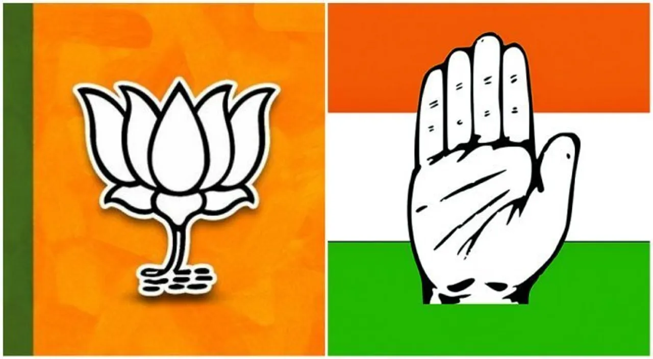 BJP Congress Flag