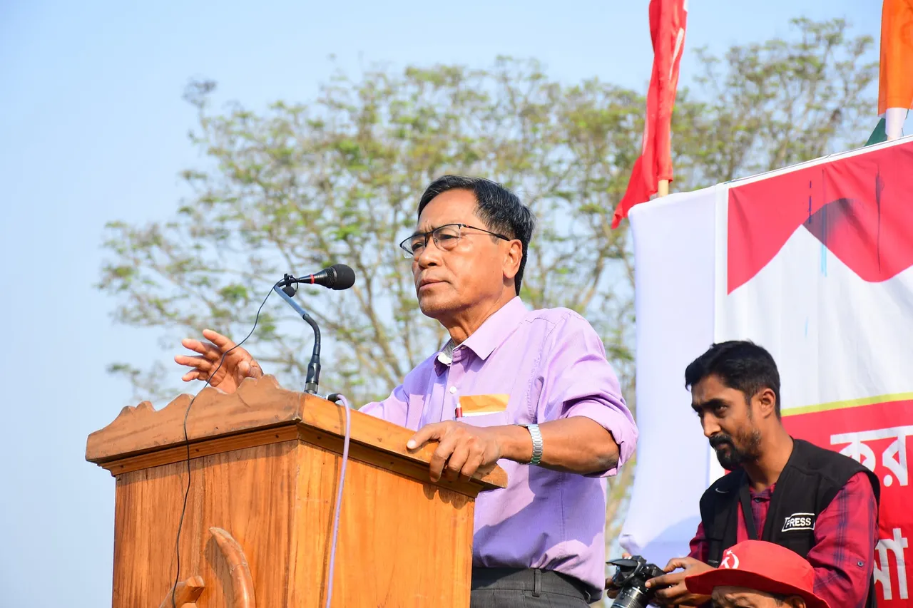 CPM leader, Jitendra Chaudhury slams BJP govt on law and order in Tripura