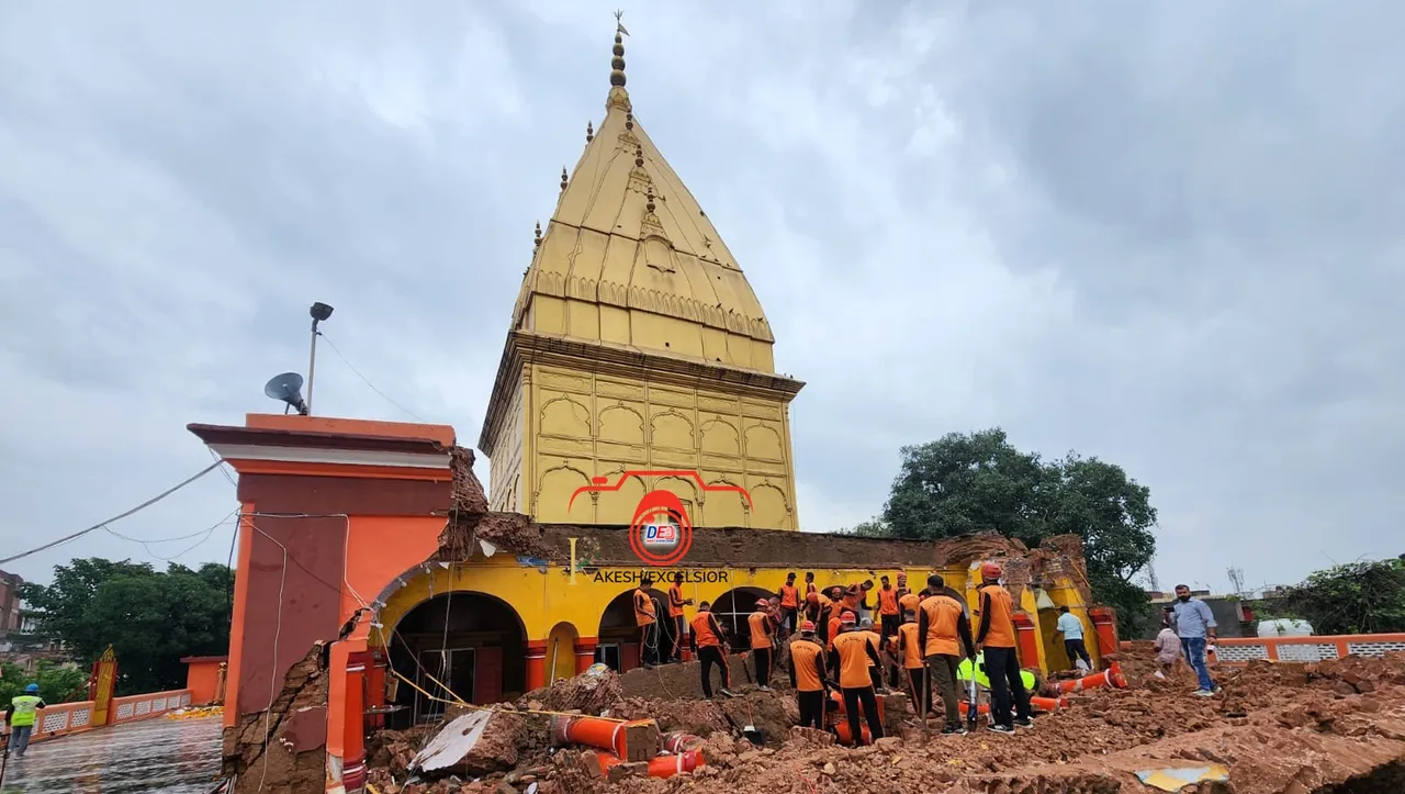 Portion of Jammu's Ranbireshwar temple collapses; authorities plan stability audit of religious places