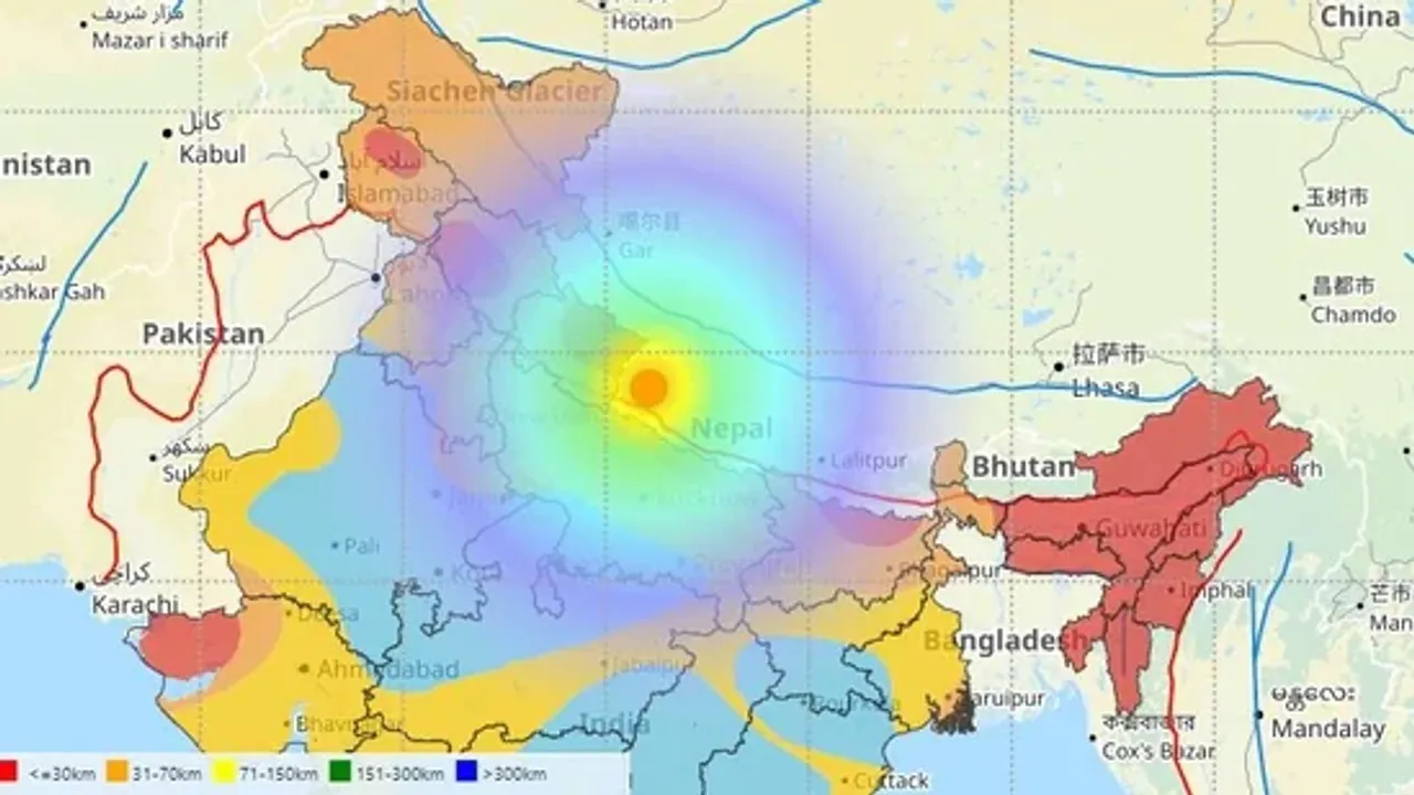 Earthquake Nepal Delhi