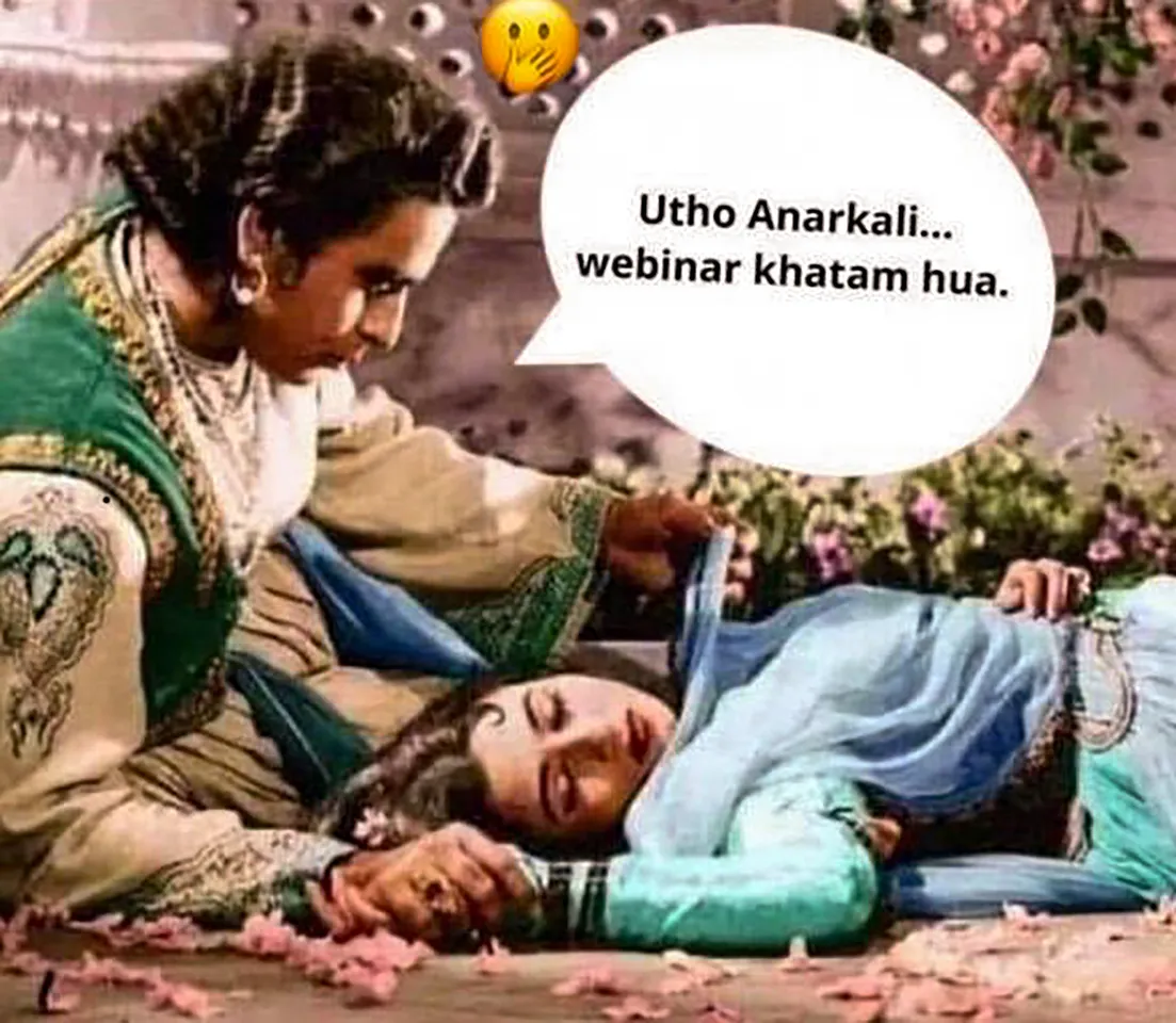 Memes from still of Mughal-e-Azam movie