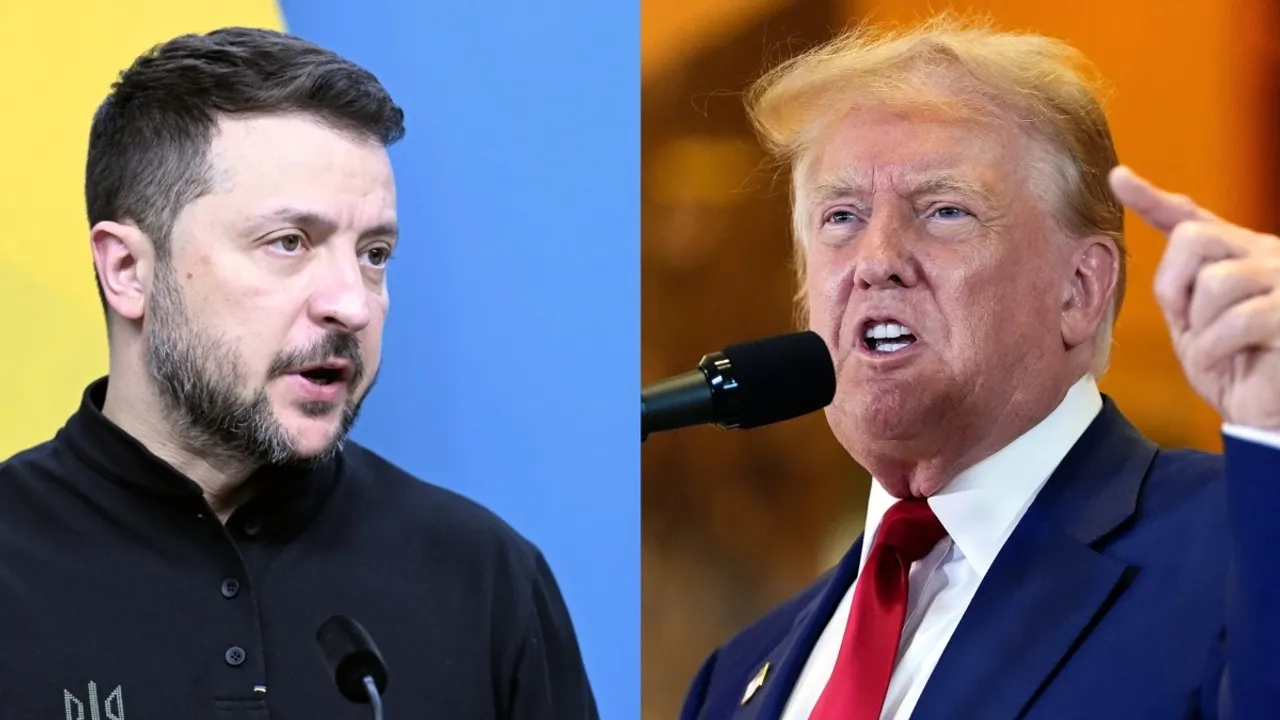 Volodymyr Zelenskyy and Donald Trump