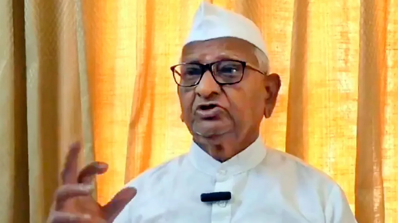 Social activist Anna Hazare speaks to PTI on the arrest of Delhi Chief Minister Arvind Kejriwal, in Ahmednagar