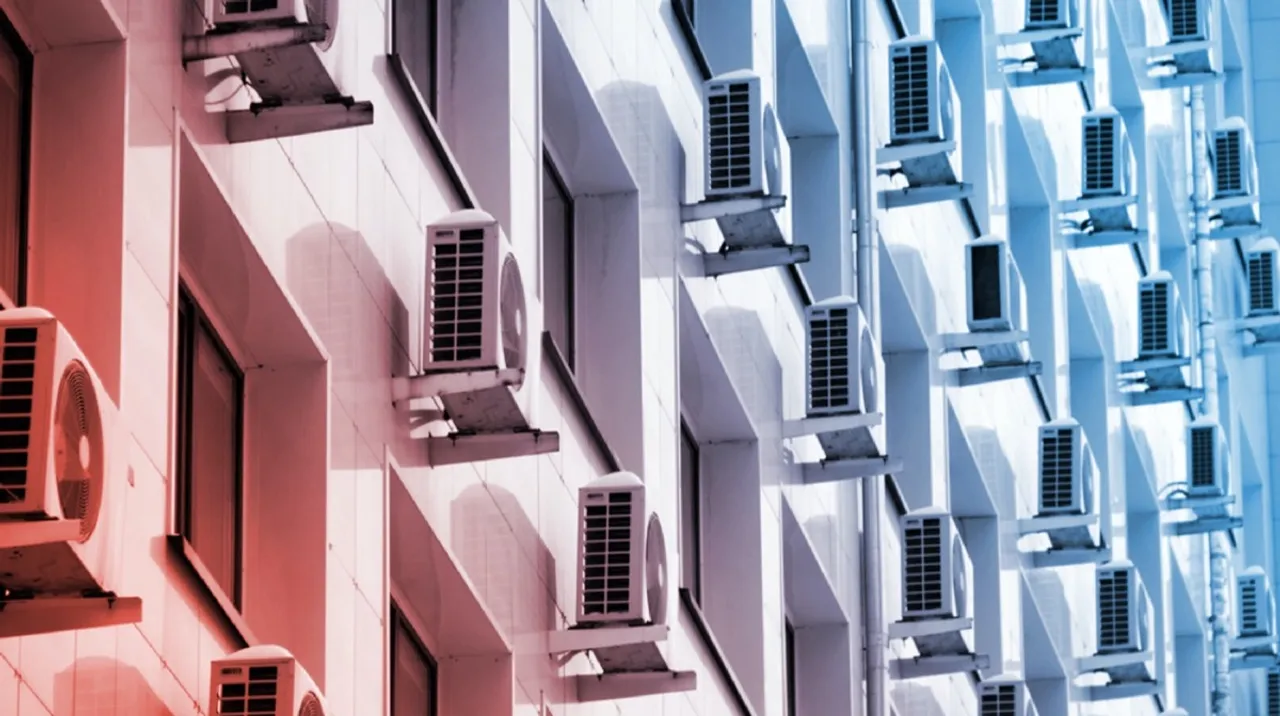 Air conditioners in a building