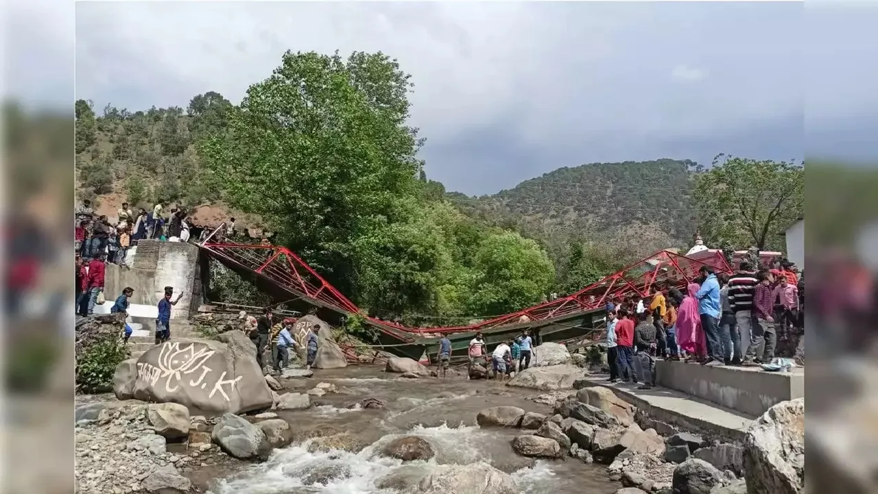 footbridge collapse in Udhampur