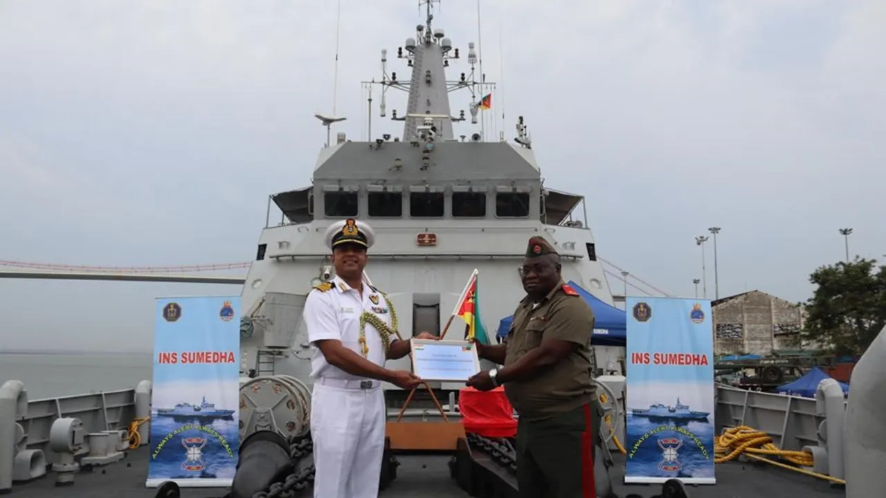 INS Sumedha arrives in Mozambique