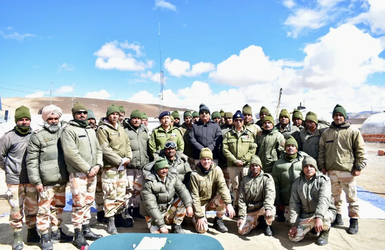 Ladakh Police chief visits LAC, hails Army, ITBP jawans for securing border