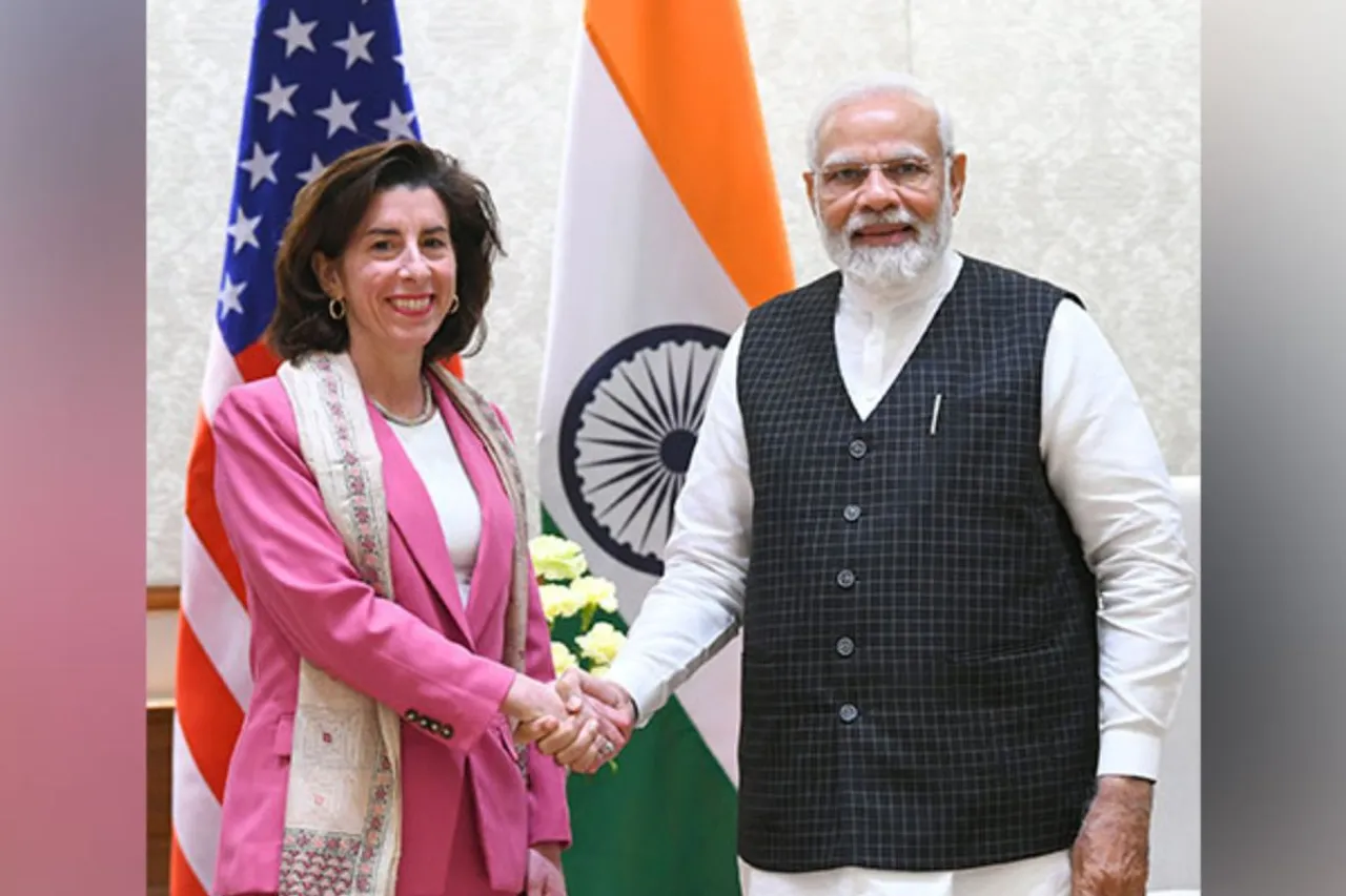 US commerce secretary Gina Raimondo meets PM Modi