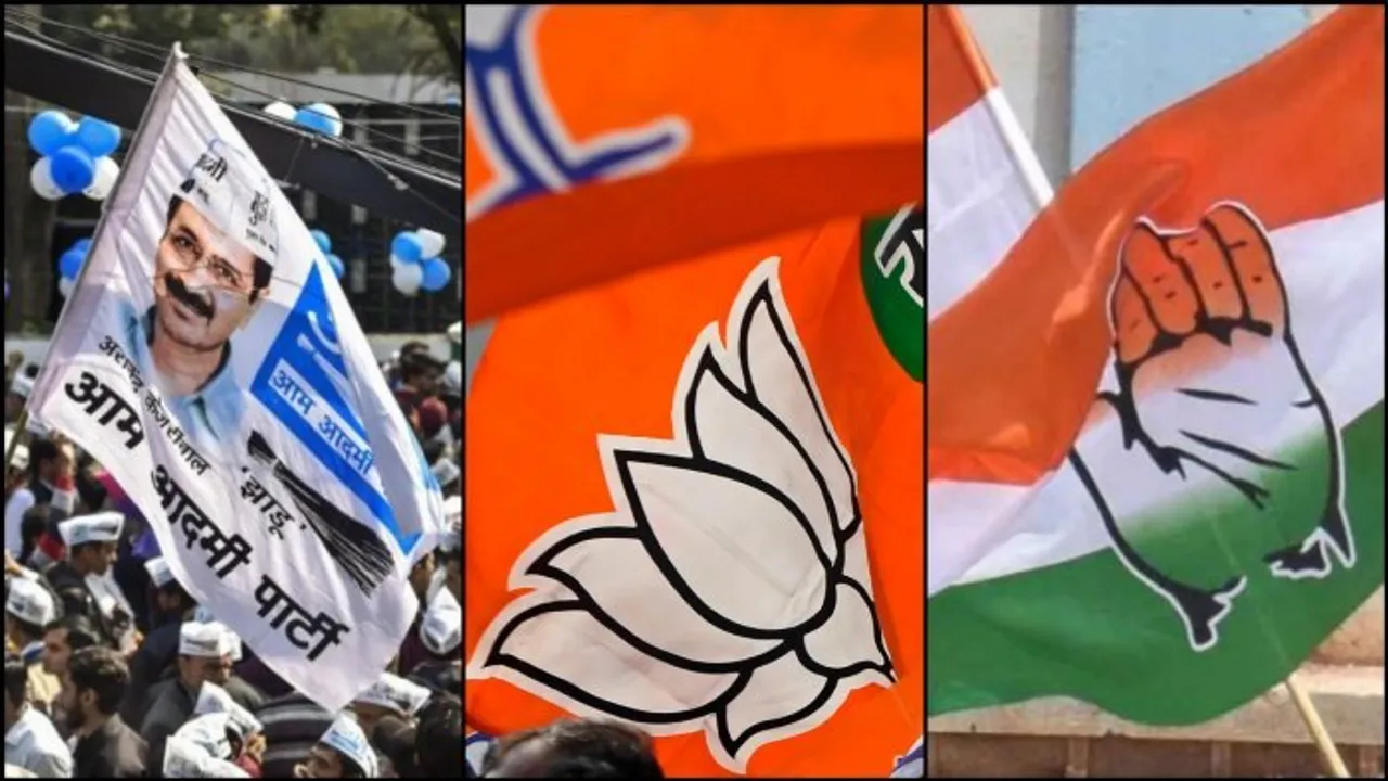 AAP BJP Congress Gujarat Himachal Election