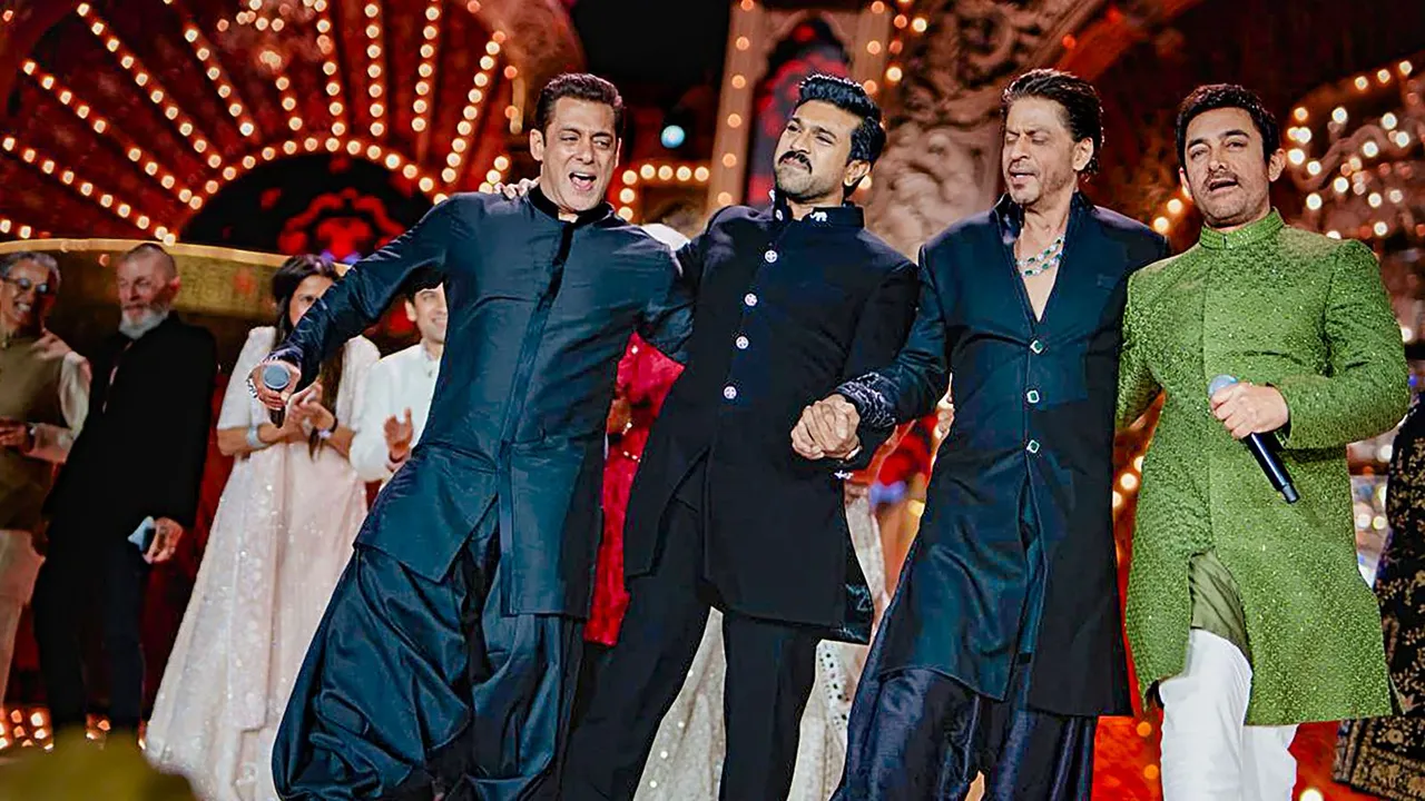 Anant-Radhika pre-wedding: Khan trio dances to 'Naatu Naatu', SRK chants Jai Shri Ram