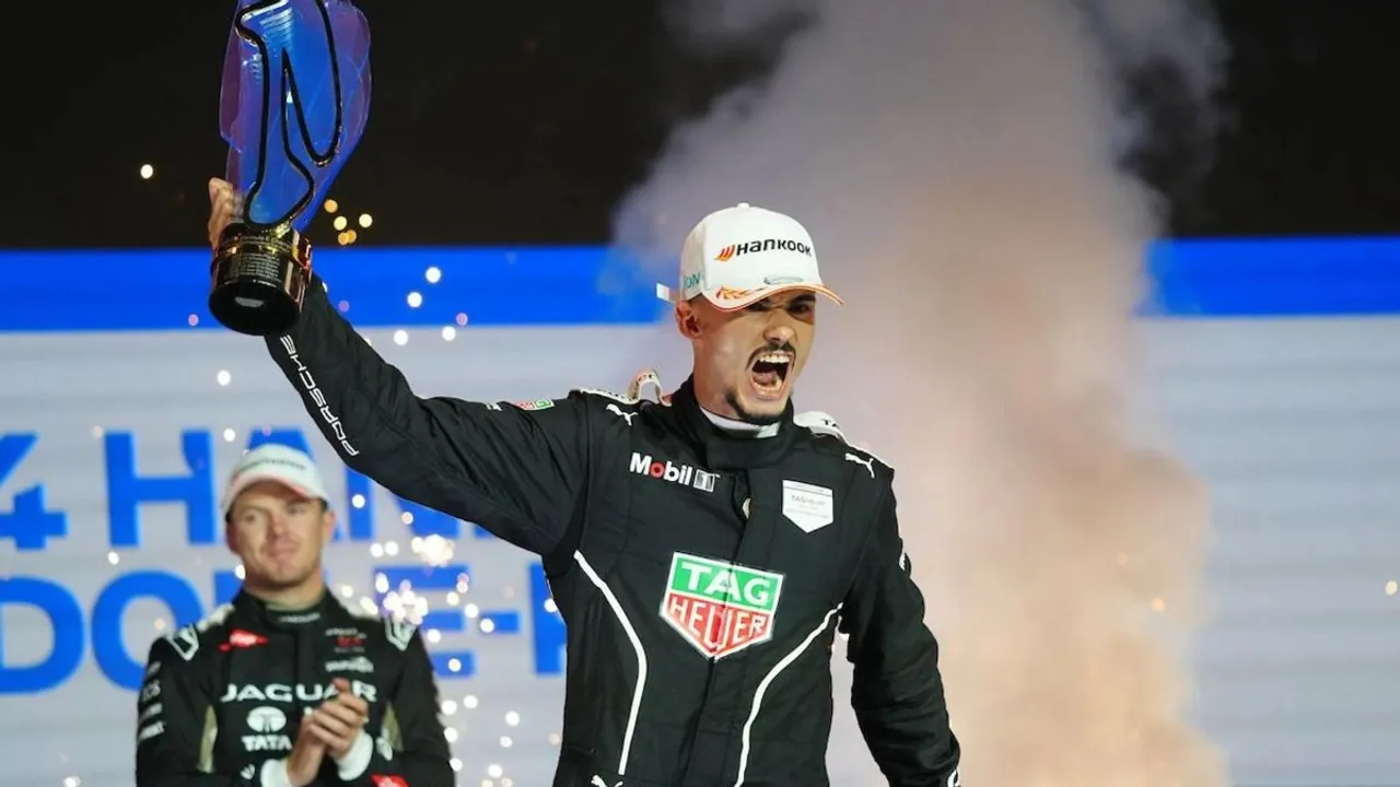 Pascal Wehrlein win his maiden Formula E world championship at the season-ending London E-Prix here