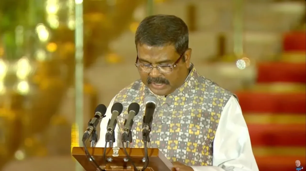 Dharmendra Pradhan takes oath as Union Cabinet Minister in the Modi Cabinet 2024