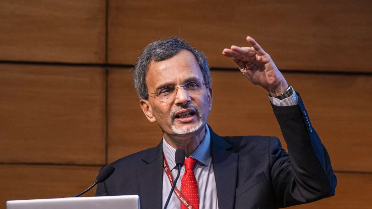 Chief Economic Advisor V. Anantha Nageswaran addresses a press conference after tabling of the Economic Survey 2023-24 in Parliament by Union Finance Minister Nirmala Sitharaman, in New Delhi, Monday, July 22, 2024.