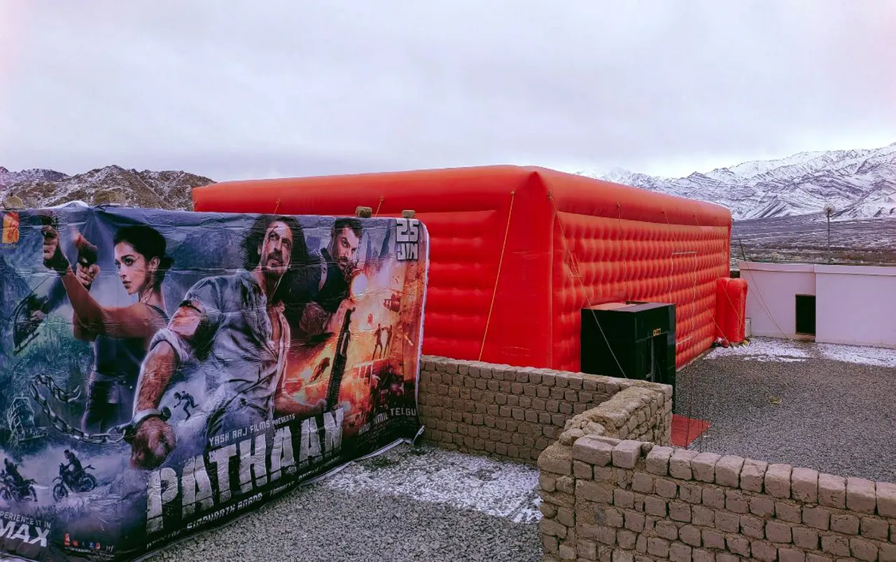 Pathaan screening in Ladakh