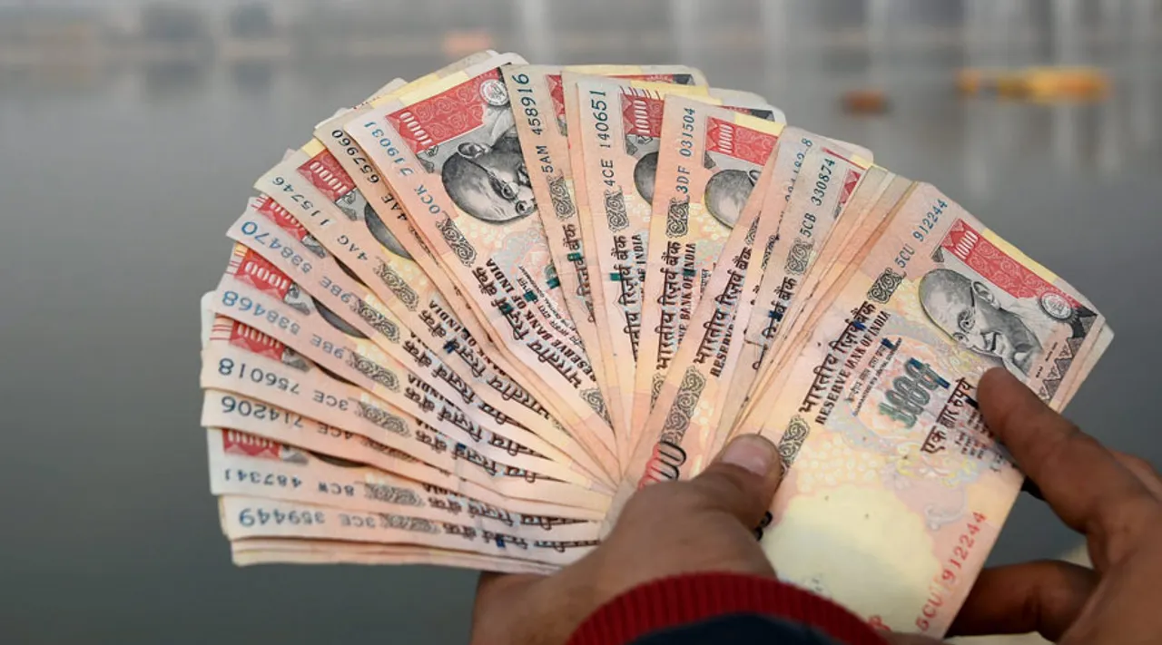 The demonetised currency notes of Rs 1000