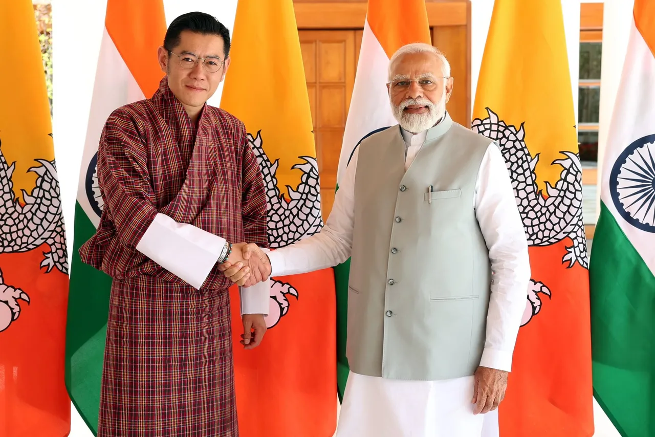 India Bhutan Narendra Modi Jigme Wangchuk