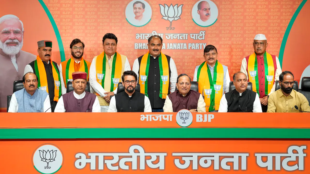 Nine former Himachal MLAs, including six from Congress, join BJP